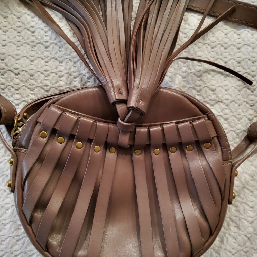 Cynthia Vincent Billy Leather Tassel Crossbody - Picture 7 of 10